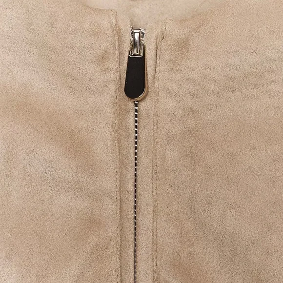 NWT - Zara Suede Belted Women's Jacket - Super Elegant! - Picture 5 of 6